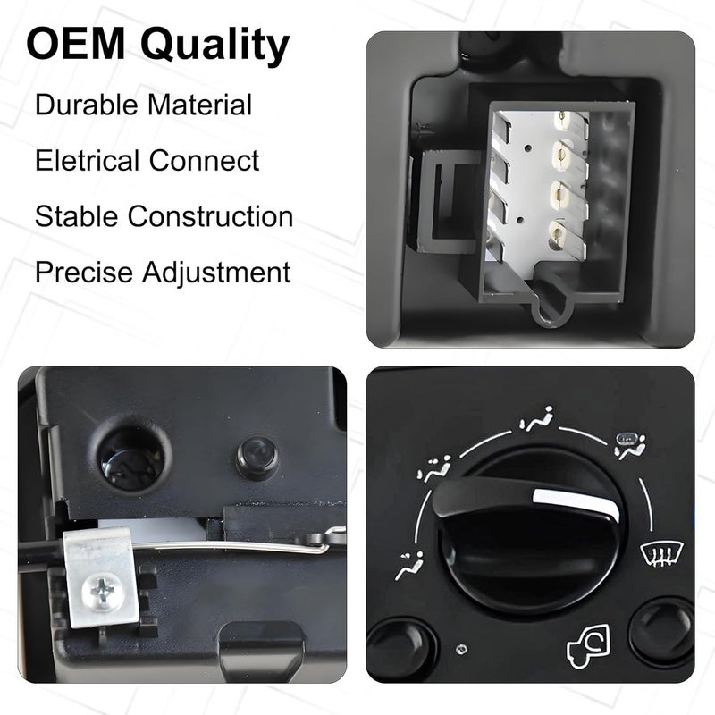 MuHize 599-5511 A/C Climate Control Module Panel, AC Control Panel Switch for Kenworth W900 T800 T600A C500 T300 2002-2006 OE# 599-5511, F21-1007-1, F21-1025-110 - Image 5